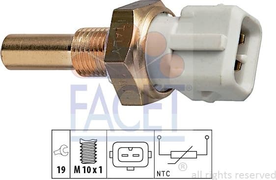 Sensor, coolant temperature Made in Italy - OE Equivalent 7.3171 - image 2