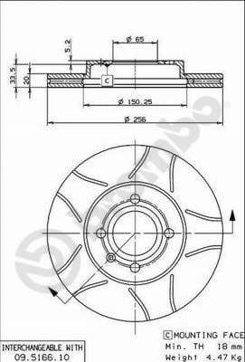 Brake Disc XTRA LINE - Max 09.5166.75