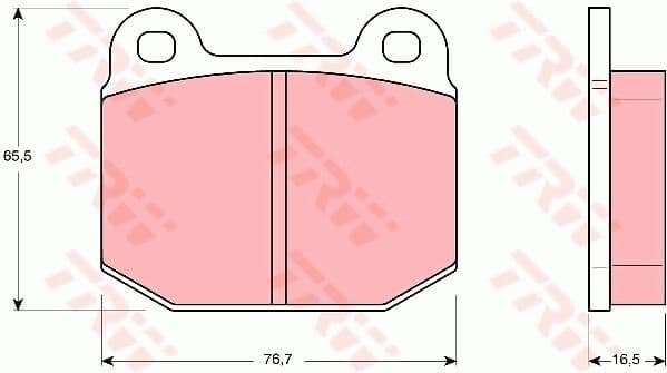 Brake Pad Set, disc brake GDB611