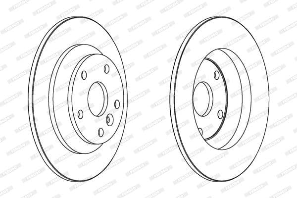 Brake discs kit rear, (2pcs), Top Quality DDF1616 - image 3