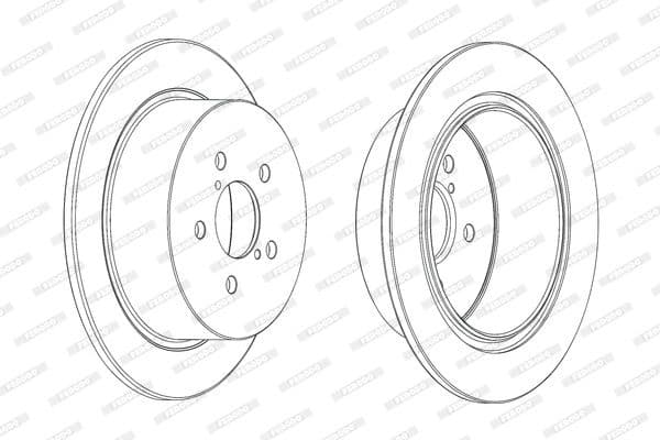 Brake discs kit rear, (2pcs), Top Quality DDF1903C - image 3