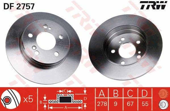 Brake Disc DF2757