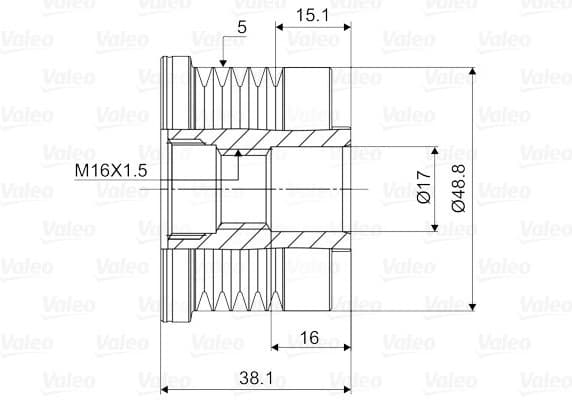 Alternator Freewheel Clutch VALEO NEW SPARE PART 588038 - image 2