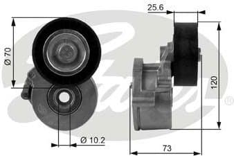 Belt Tensioner, V-ribbed belt DriveAlign™ T38237