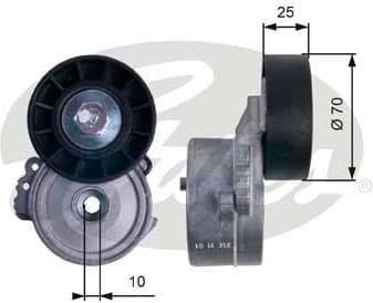 Belt Tensioner, V-ribbed belt DriveAlign™ T38477