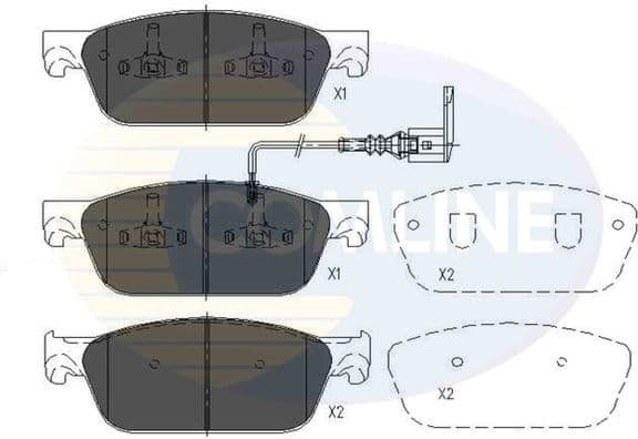 Brake pads front CBP16002