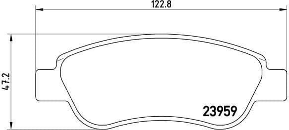 Brake Pad Set, disc brake PRIME LINE P61081