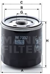 Filter oil W7032