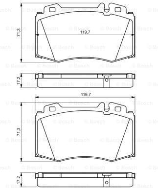 Brake Pad Set, disc brake 0986494576 - image 7