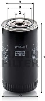 Filter oil W950/14