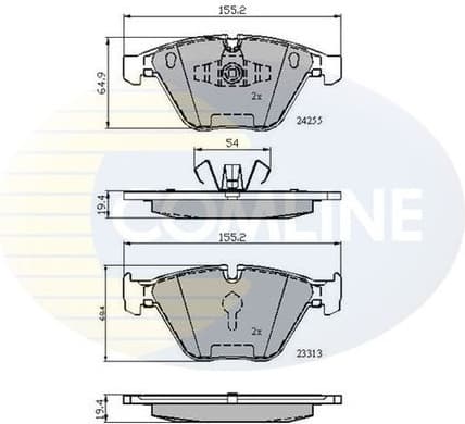 Brake pads front CBP01700