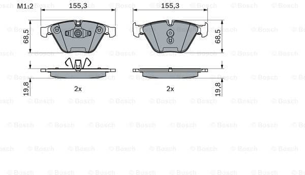 Brake Pad Set, disc brake 0986494354 - image 7