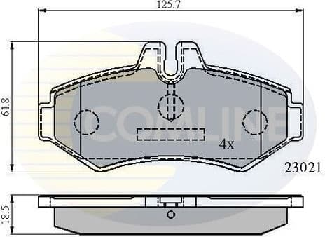 Brake pads rear CBP0914
