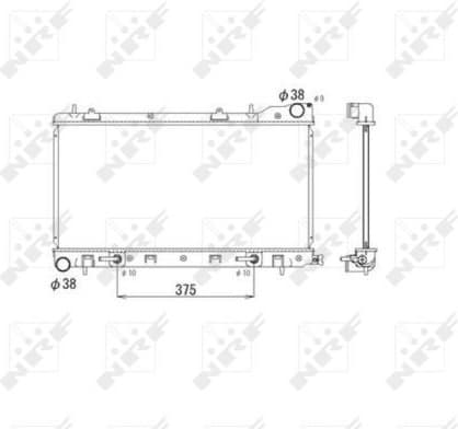 Radiator, engine cooling 53596