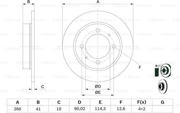 Brake Disc 0986478898 - image 5