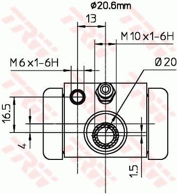 Wheel Brake Cylinder BWF317 - image 2