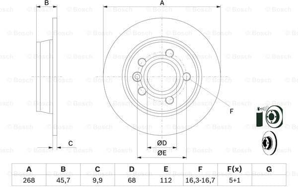 Brake Disc 0986478421 - image 5