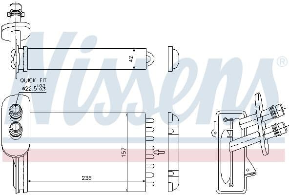Heat Exchanger, interior heating 73921