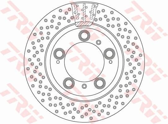 Brake Disc TRW SINGLE DF6337S - image 2