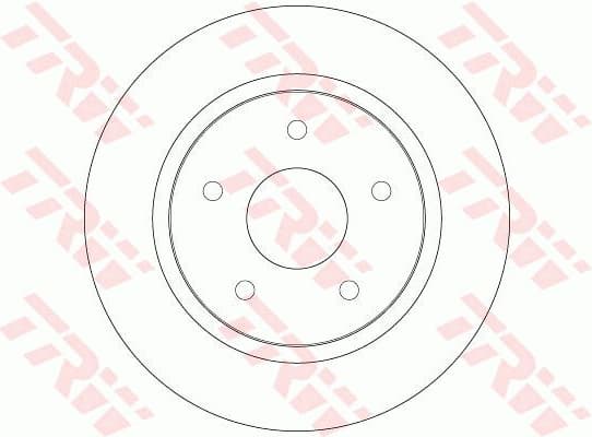 Brake discs kit rear, (2pcs), Top Quality DF6325 - image 4