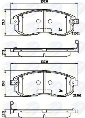 Brake pads front CBP32202