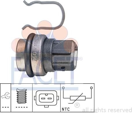 Sensor, coolant temperature Made in Italy - OE Equivalent 7.3086 - image 2