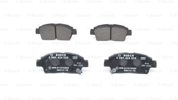 Brake Pad Set, disc brake 0986424535
