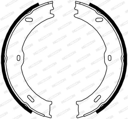 Brake shoes handbrake, Top Quality FSB4001 - image 3