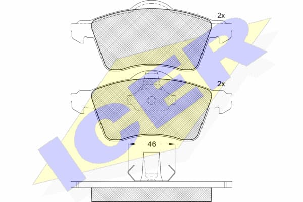 Brake pads front 141166 - image 2