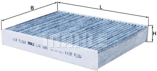 Filter cabin LAK686 - image 2