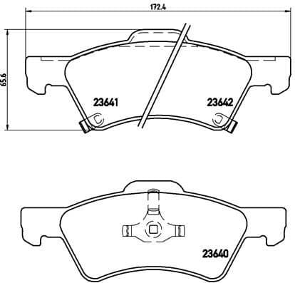 Brake Pad Set, disc brake PRIME LINE P11015