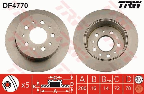 Brake Disc DF4770