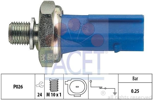 Sensor oil pressure light 7.0133