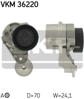 Belt Tensioner, V-ribbed belt VKM 36220 - image 2