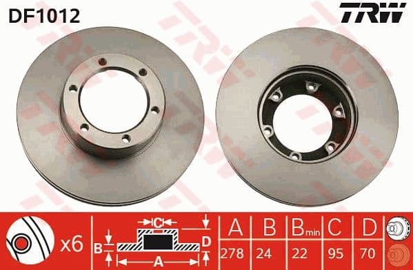 Brake Disc DF1012