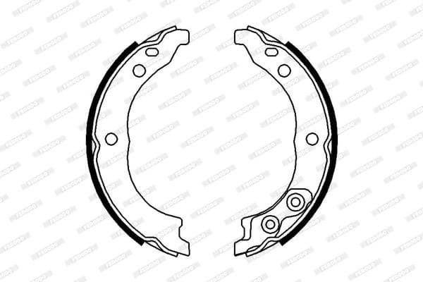 Brake shoes handbrake, Top Quality FSB680 - image 3