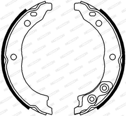 Brake shoes handbrake, Top Quality FSB680 - image 4