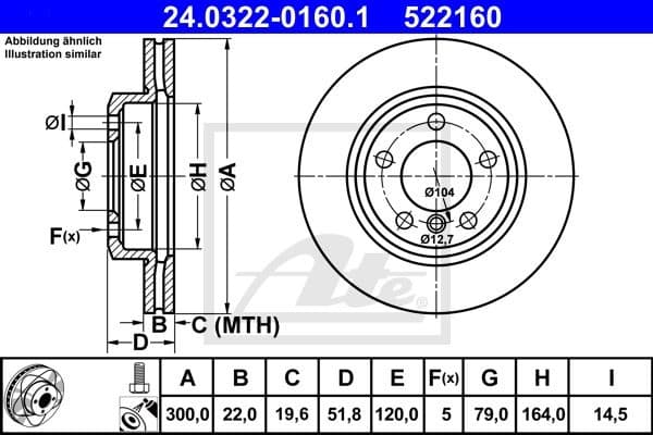 Brake Disc PowerDisc 24.0322-0160.1 - image 2