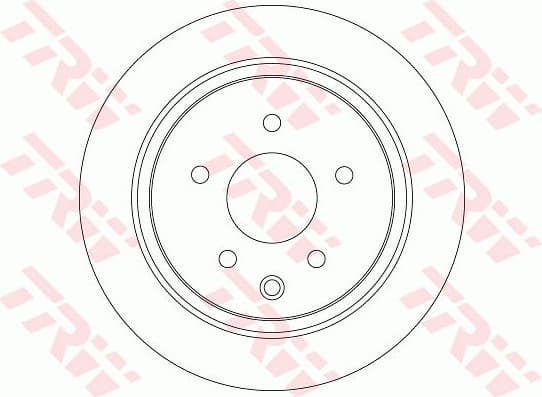 Brake discs kit rear, (2pcs), Top Quality DF7369
