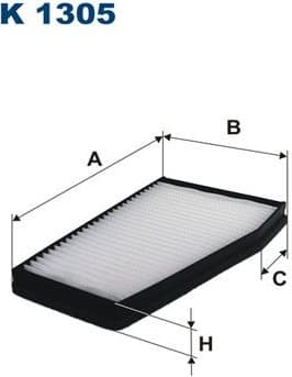 Filter, cabin air K1305