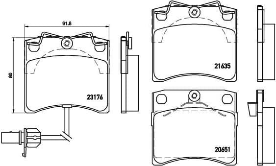 Brake Pad Set, disc brake PRIME LINE P85048