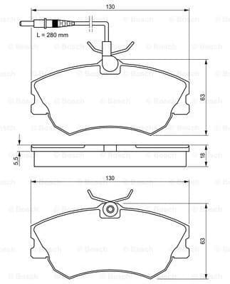 Brake Pad Set, disc brake 0986424451 - image 7