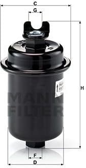 Filter diesel fuel WK612/4