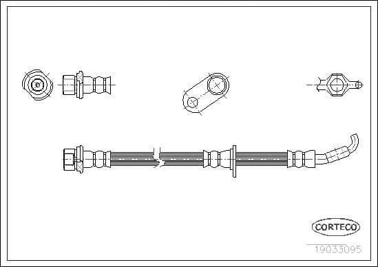 Brake Hose 19033095