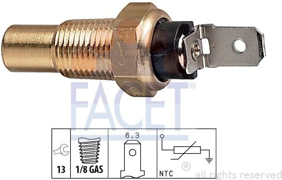 Sensor, coolant temperature Made in Italy - OE Equivalent 7.3080 - image 2
