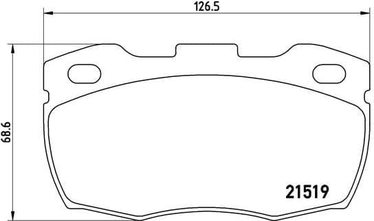Brake Pad Set, disc brake PRIME LINE P44015