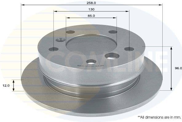 Brake disc, 1pcs REAR ADC1619