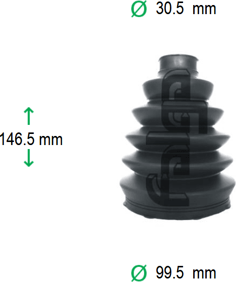 CV Joint Boot kit with clamps and grease