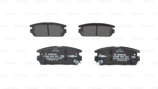 Brake Pad Set, disc brake 0986494251