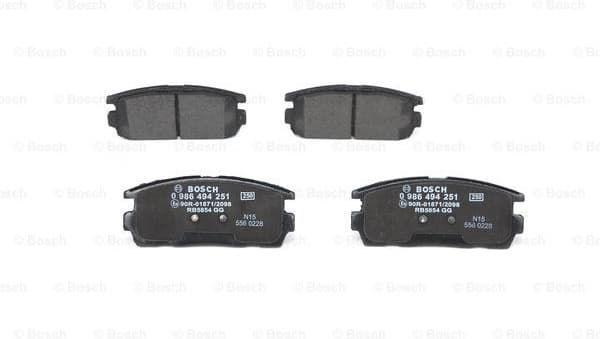 Brake Pad Set, disc brake 0986494251 - image 3